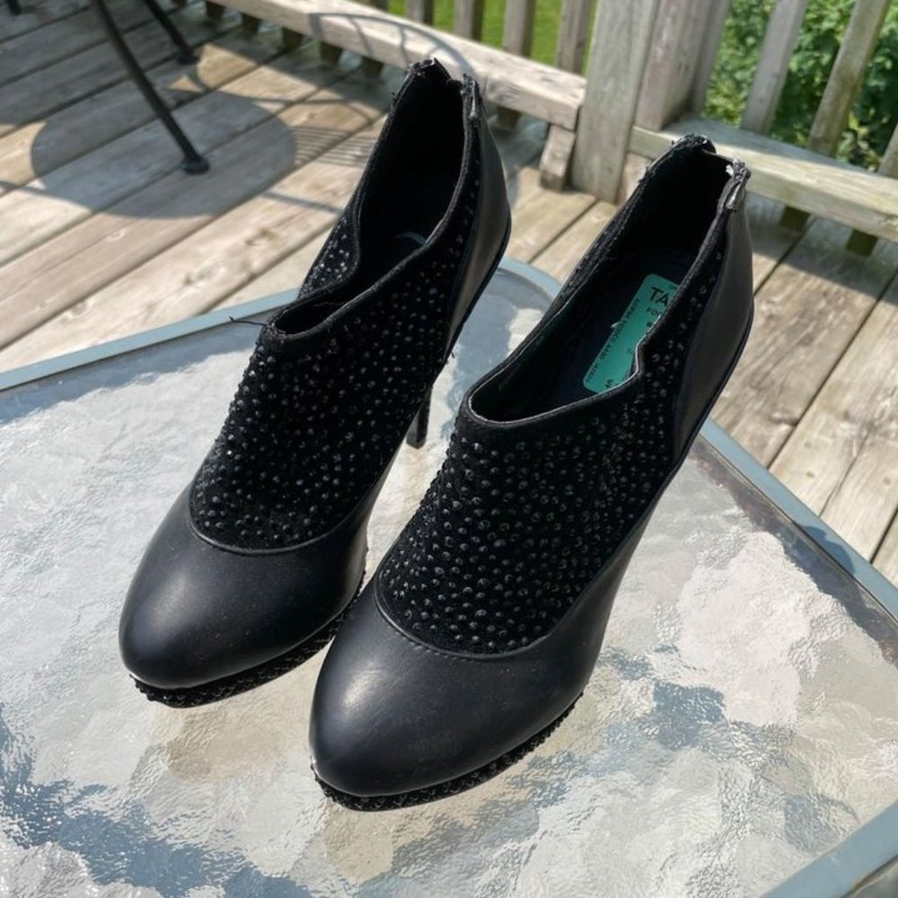 Sparkly black heels size 7(38)